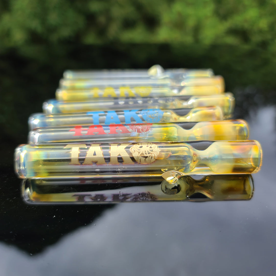 Tako Logo Chillum - Free Shipping Glass Pipe Tako Glass   