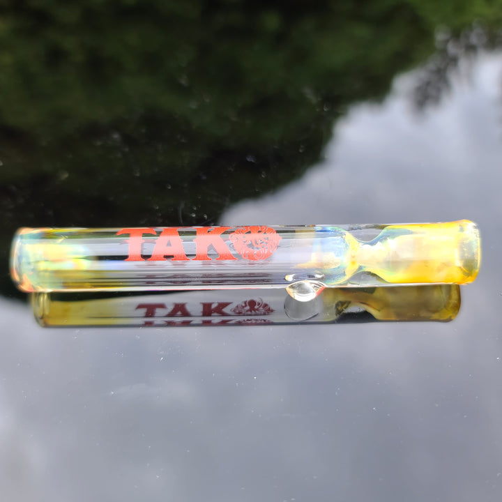 Tako Logo Chillum - Free Shipping Glass Pipe Tako Glass Red  