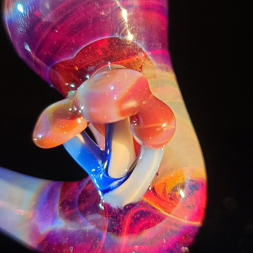 Mushroom Sherlock Glass Pipe Updog Glass   