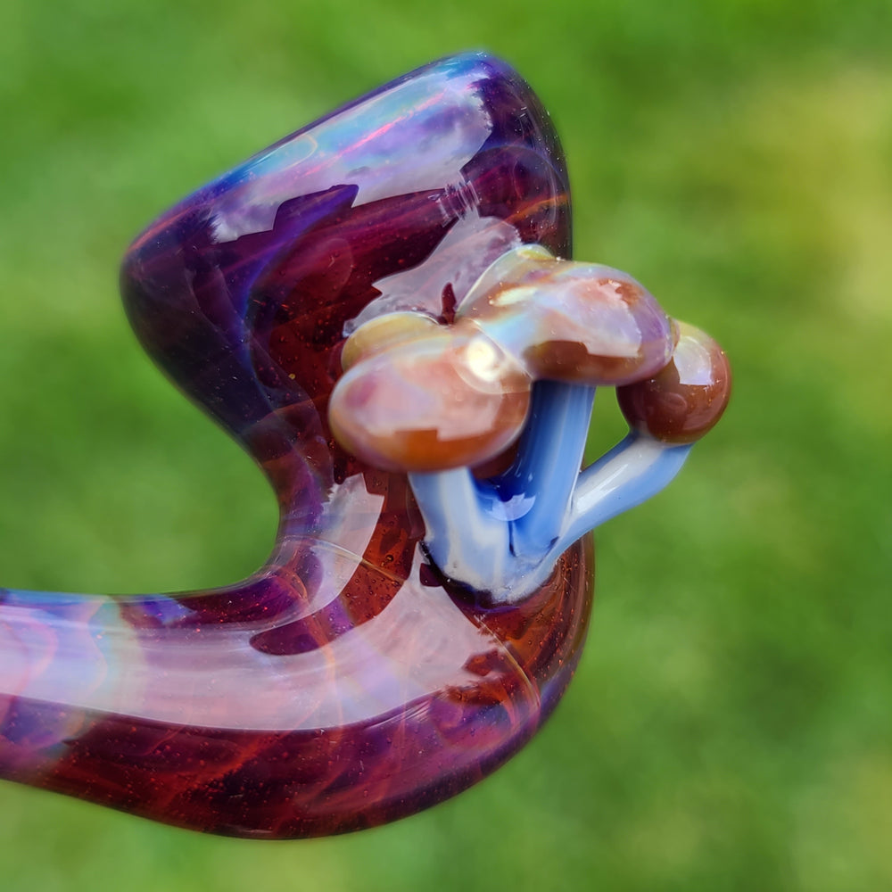 Mushroom Sherlock Glass Pipe Updog Glass   