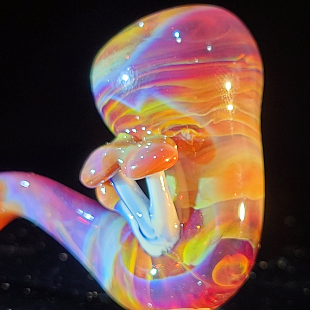 Mushroom Sherlock Glass Pipe Updog Glass   