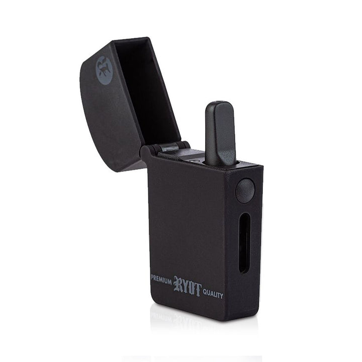 VERB 510 FLIP Threaded Battery Oil Vaporizer by Ryot Glass Pipe Ryot Black