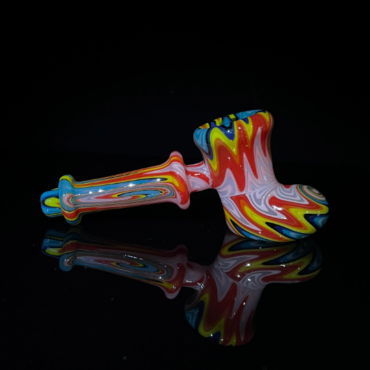 Pinky Sunset Heady Hammer Bubbler- SECONDS Glass Pipe TG   