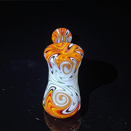 Sunset Fire Heady Hammer Bubbler Glass Pipe TG   