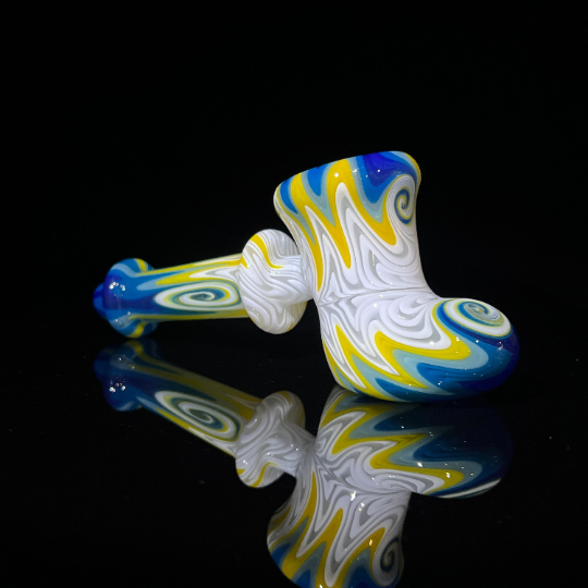 Starry Night Heady Hammer Bubbler Glass Pipe TG   