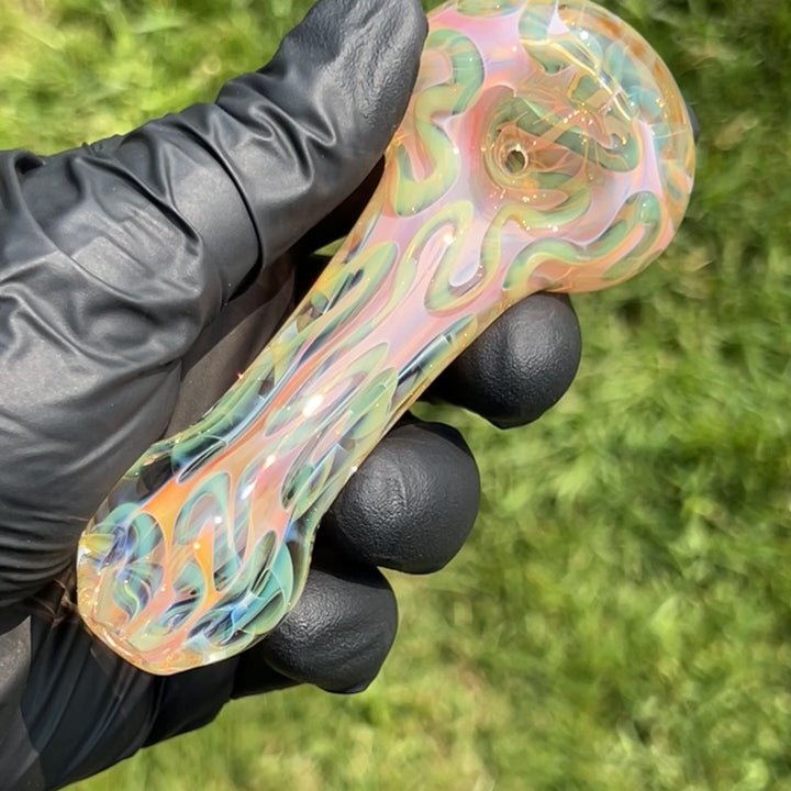 Large Ghost Flame Glass Pipe 9