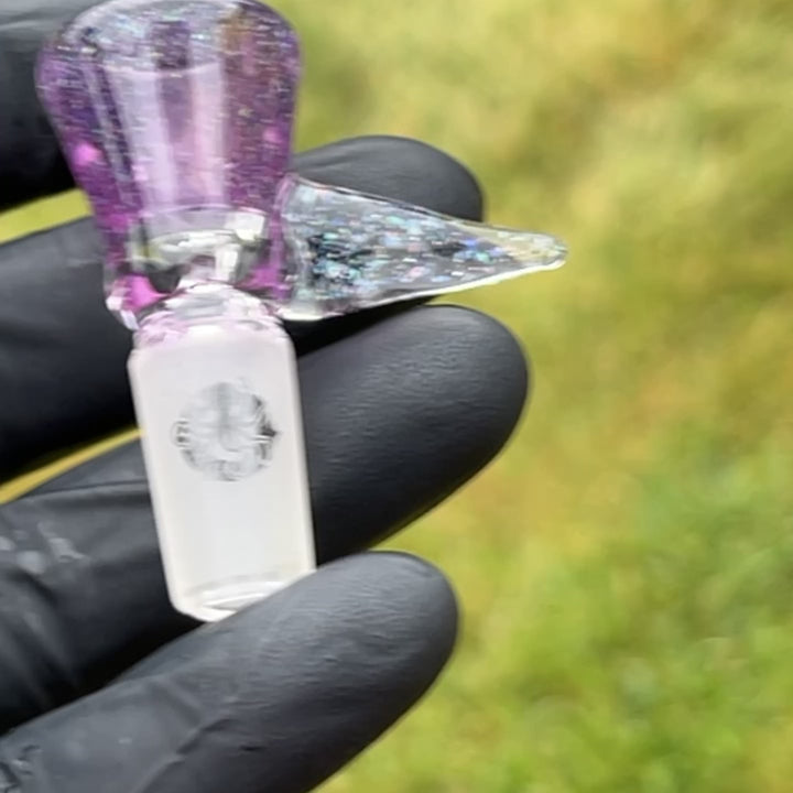 14mm Purple Crushed Opal Martini Pullslide Accessory Tako Glass