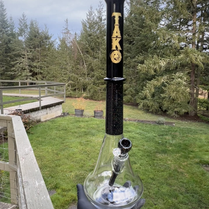 Black and Gold Opal Bong