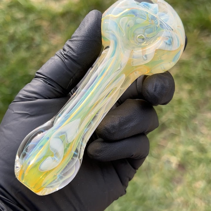 Ghost Flame Pipe Glass Pipe Tiny Mike