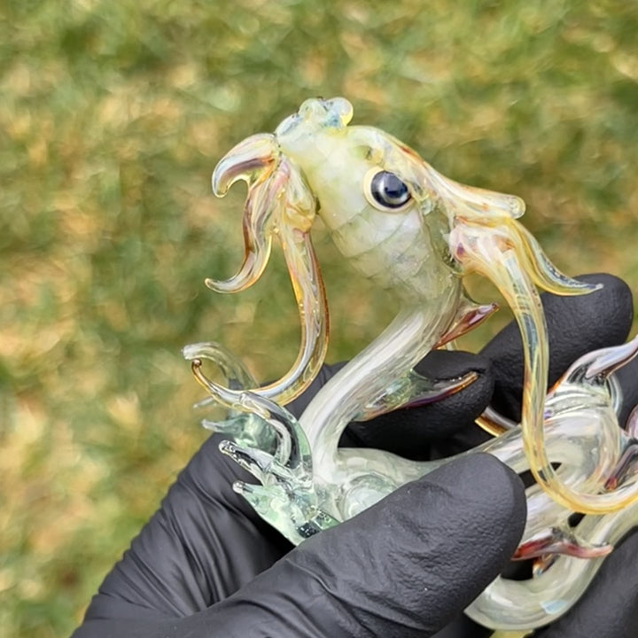 Mini Taoist Dragon Pipe Glass Pipe Fereyel Fiore Glass