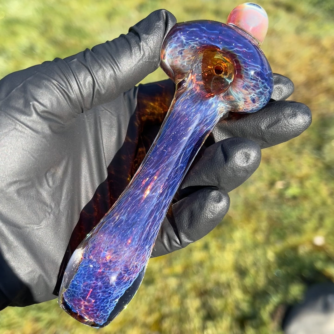 Mushroom Purple Magic Pipe Glass Pipe Beezy Glass
