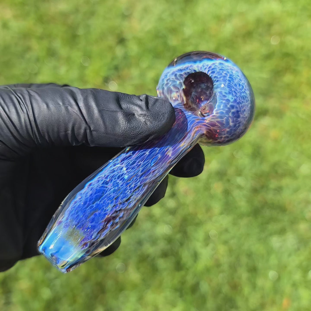 Blue-Purple Nebula Glass Pipe