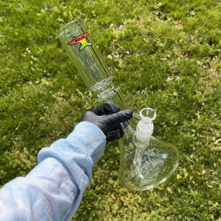 Solid Glass 12" Beaker Bong