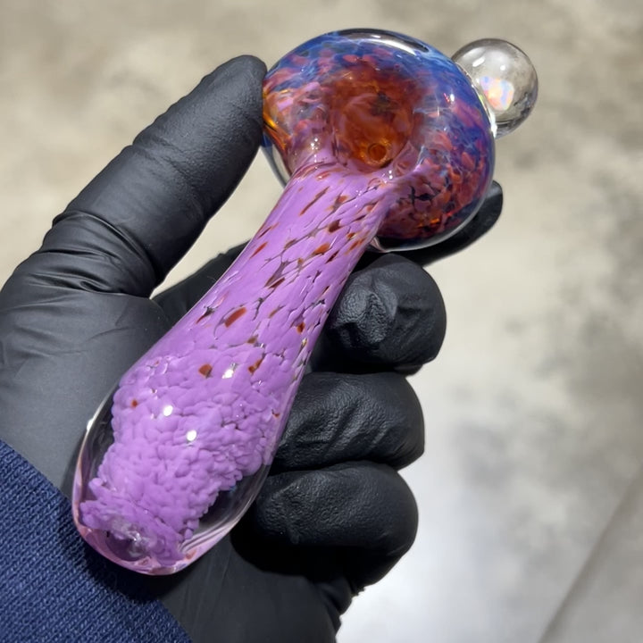 Purple Magic Opal Marble Pipe Glass Pipe Beezy Glass