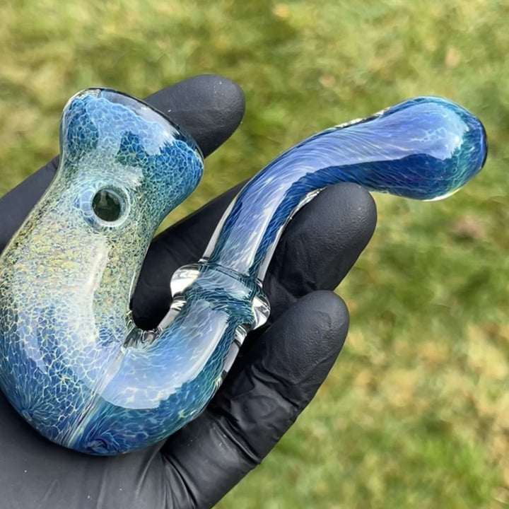 Blue Moon Opal Slime Sherlock Glass Pipe Beezy Glass