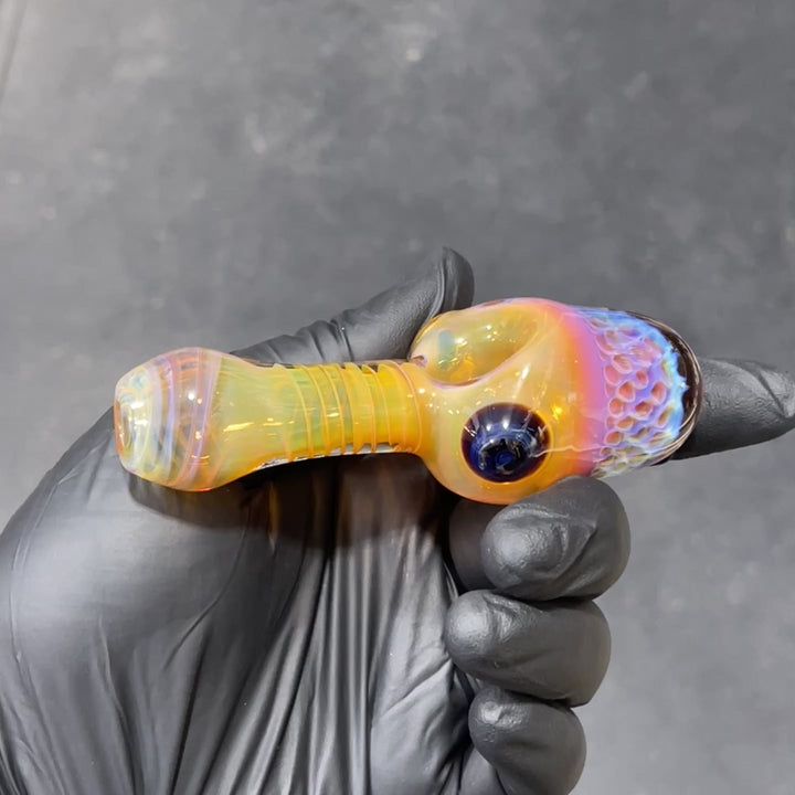 Alien Brain Honeycomb Pipe Glass Pipe Plug a Nug