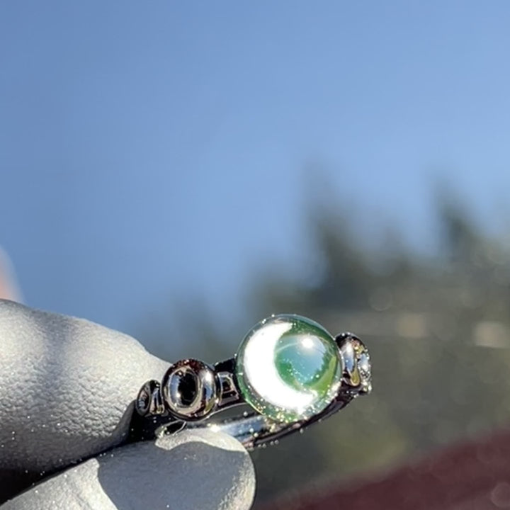 Moon Opal Glass Ring