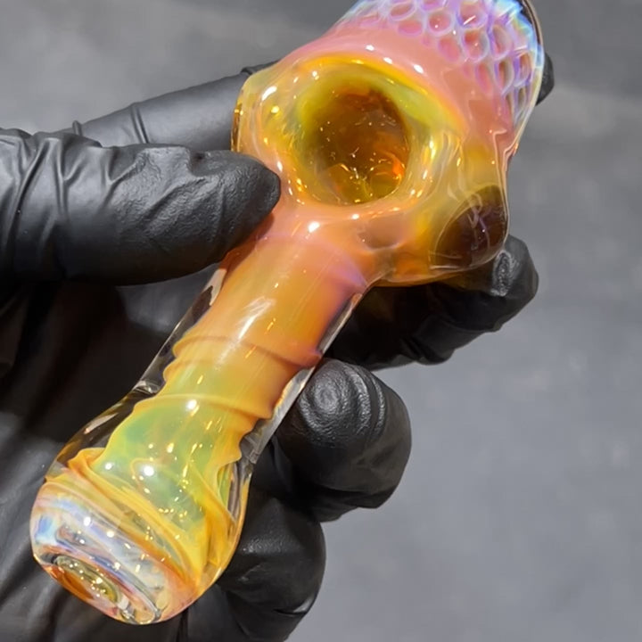 Alien Brain Honeycomb Pipe Glass Pipe Plug a Nug