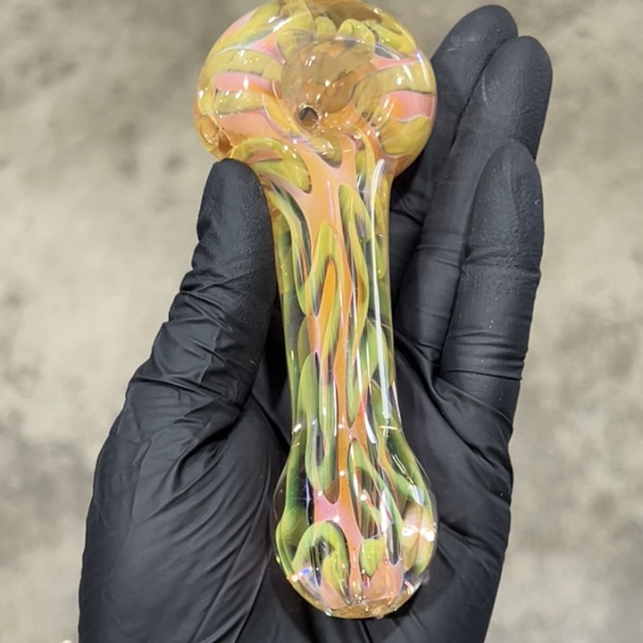 Large Ghost Flame Pipe Glass Pipe Tiny Mike