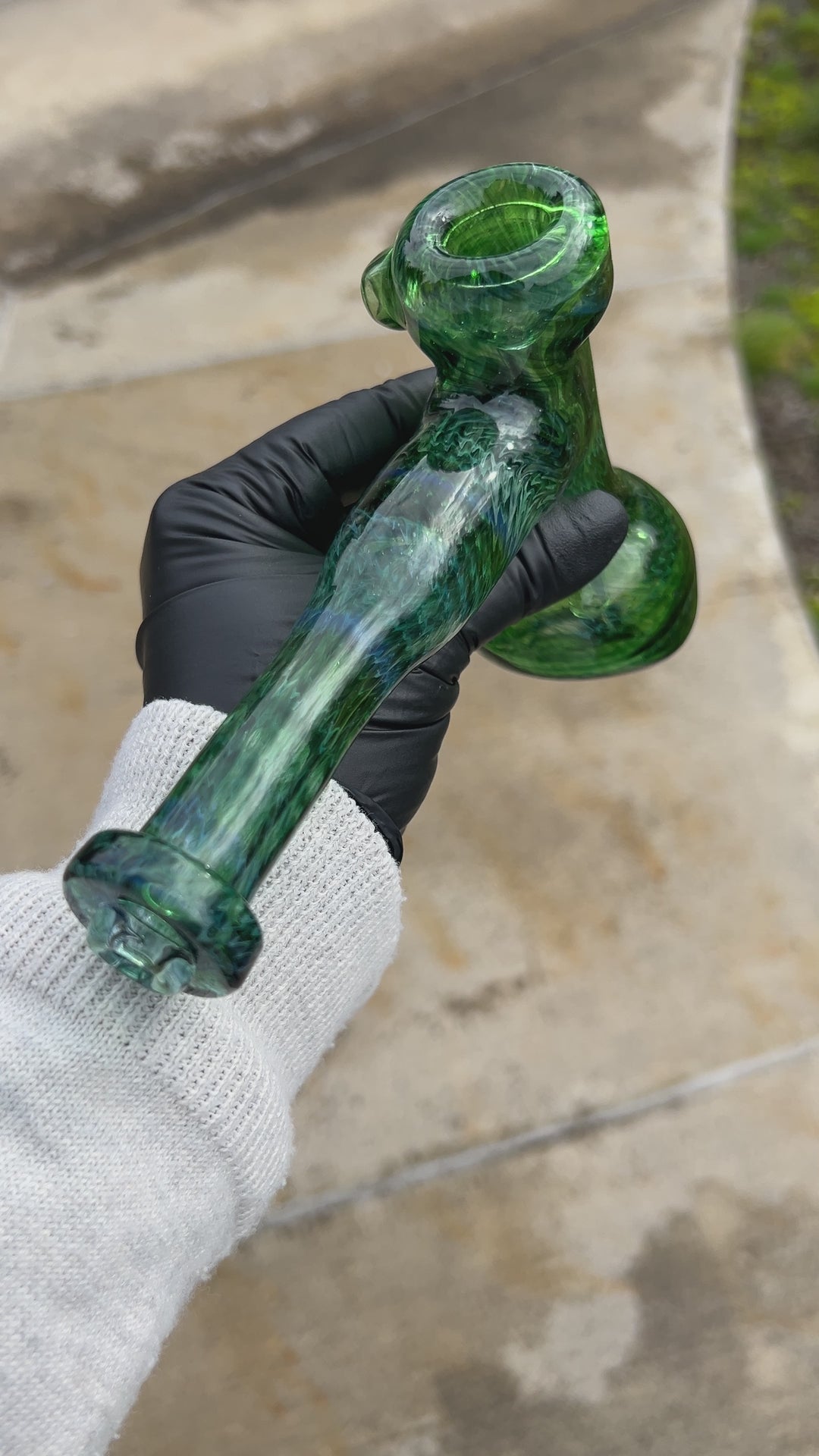 Forest Hammer Bubbler with Green Carb