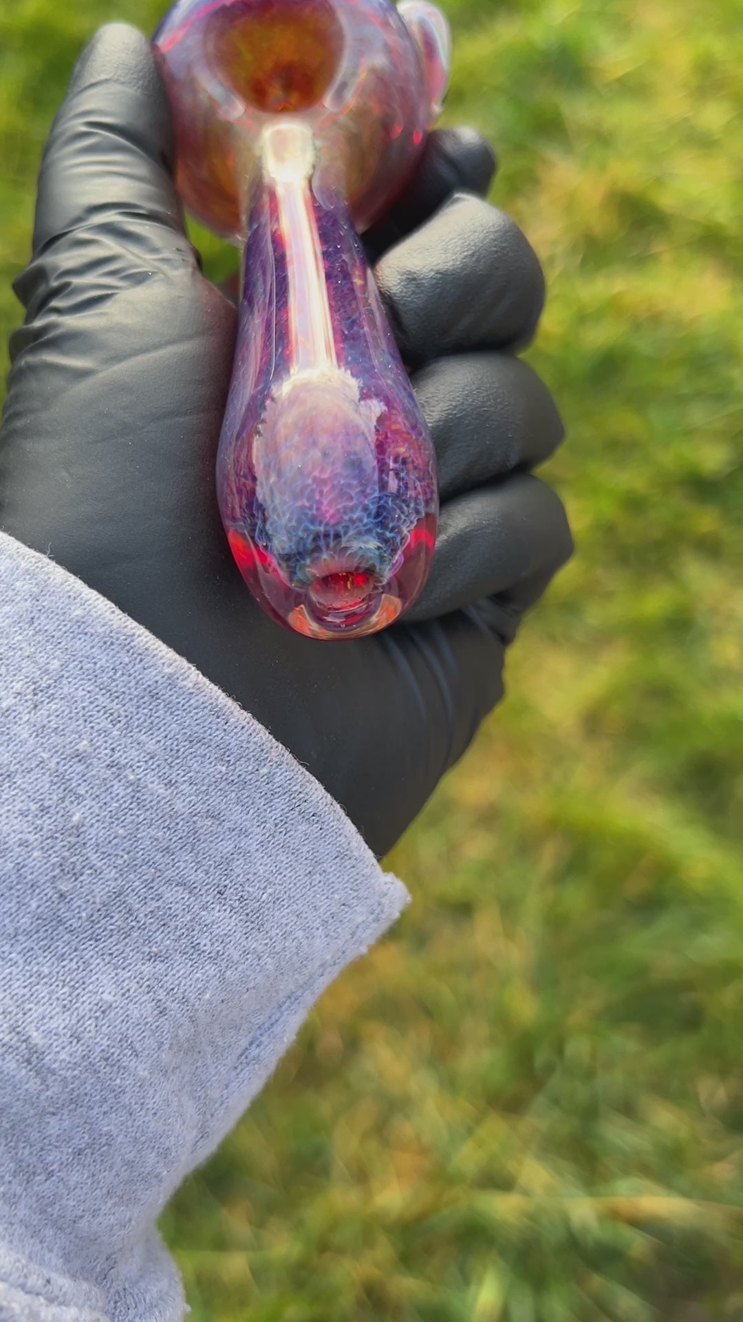 Purple Mushie Marble Pipe