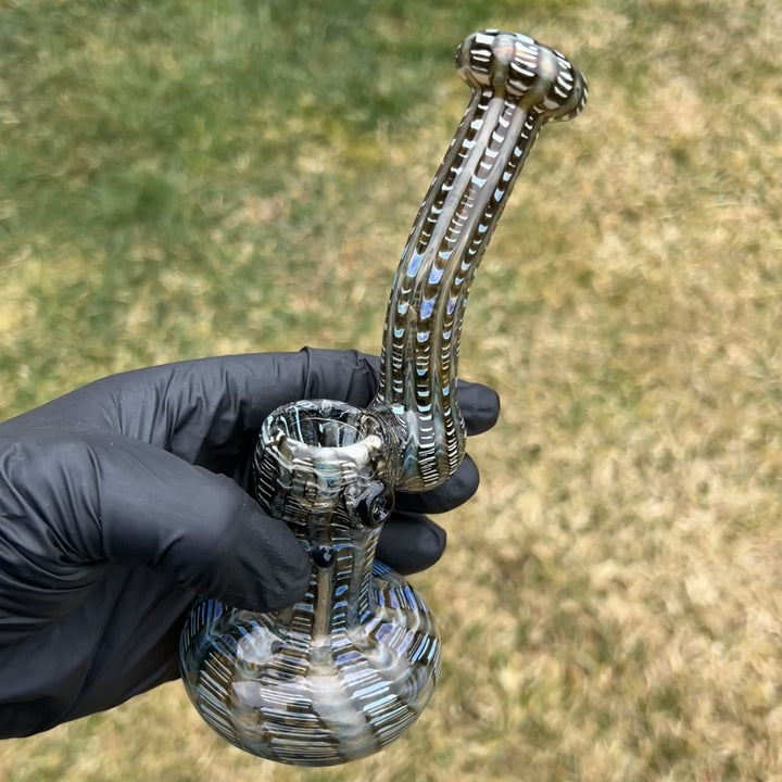 Hand Spun Bubbler Glass Pipe TG