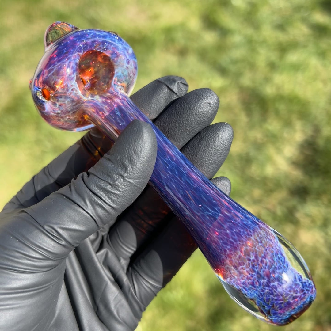 Purple Magic Marble Pipe Glass Pipe Beezy Glass