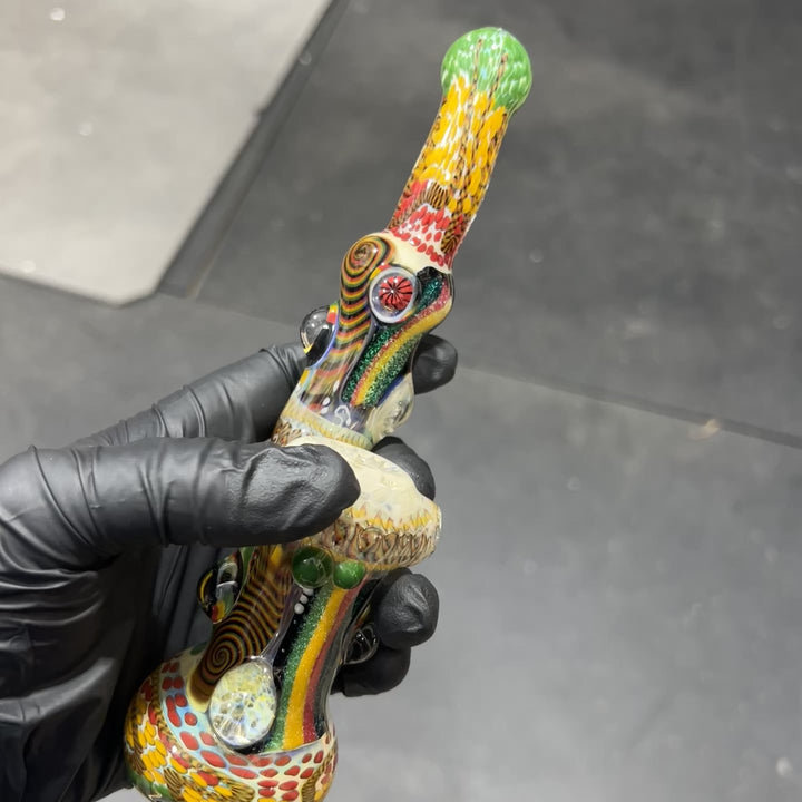 Glass Berry Cupcake Sherlock Bubbler Glass Pipe Glass Berry Cupcake