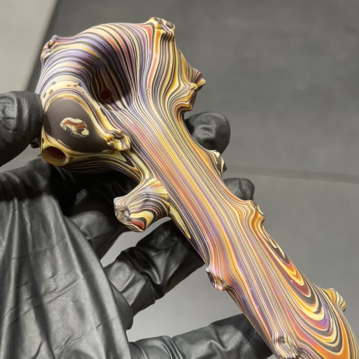 Woodgrain Branch Spoon Glass Pipe Wazoo Glass