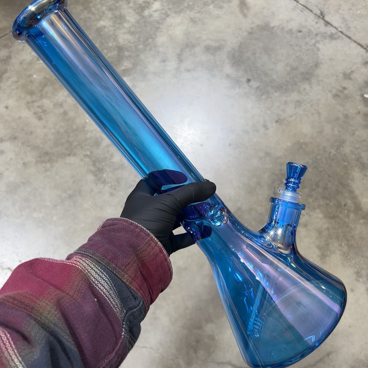 16" Translucent Beaker Bong - Blue