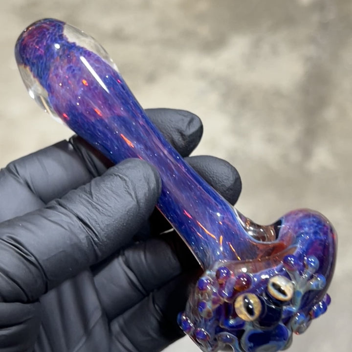 Purple Magic Frog Spoon Glass Pipe Beezy Glass