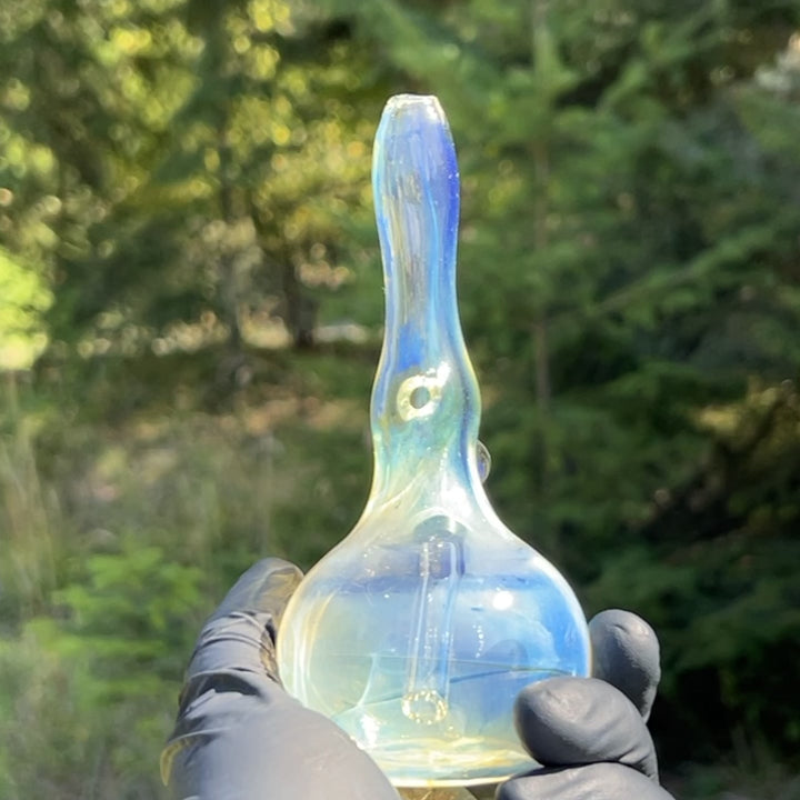 5" Silver Fumed Mini Bong Glass Pipe Mary Jane's Glass