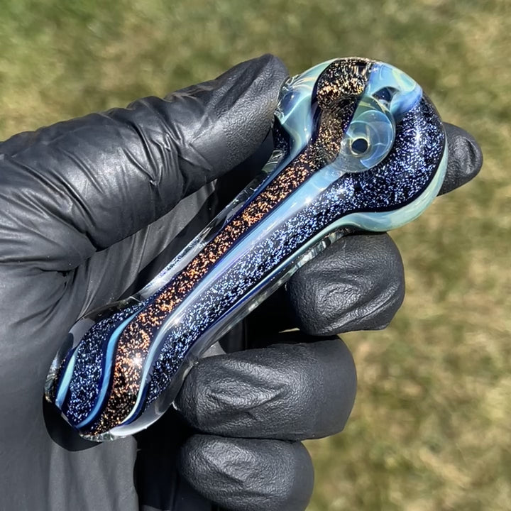 Fumed Dichro Spoon Glass Pipe Tiny Mike