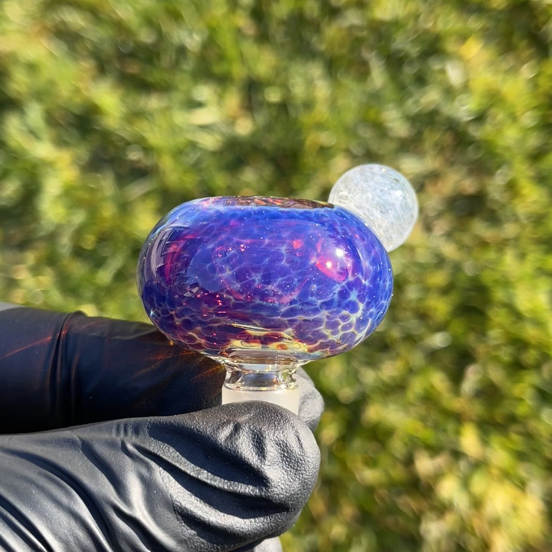 14 mm Purple Nebula Pull Slide with Dichro Universe Marble