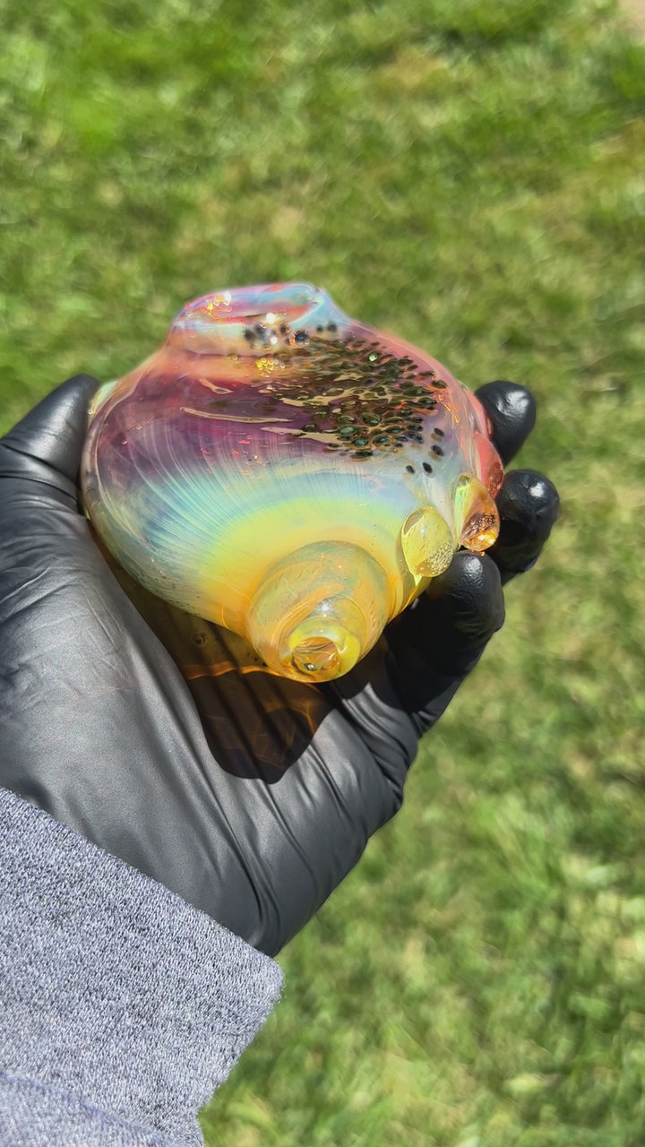 Flat Fish Bubble Glass Pipe