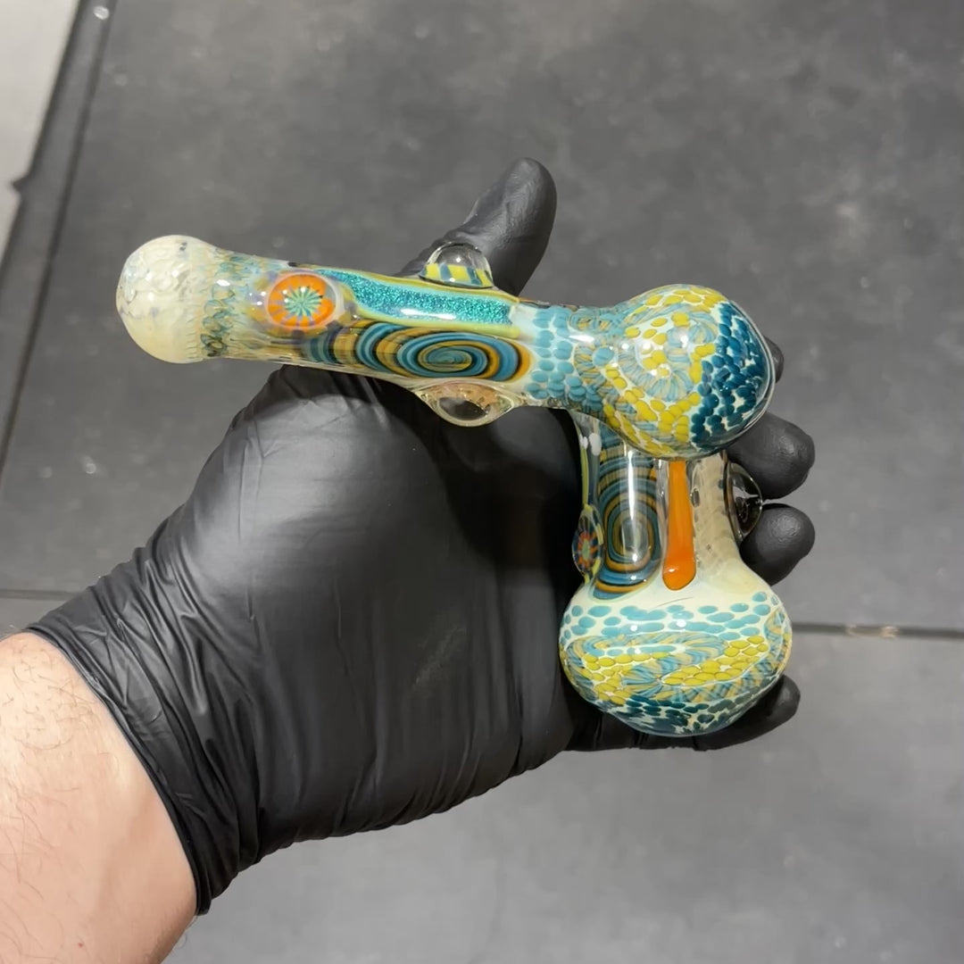 Glass Berry Cupcake Sidecar Bubbler Glass Pipe Glass Berry Cupcake