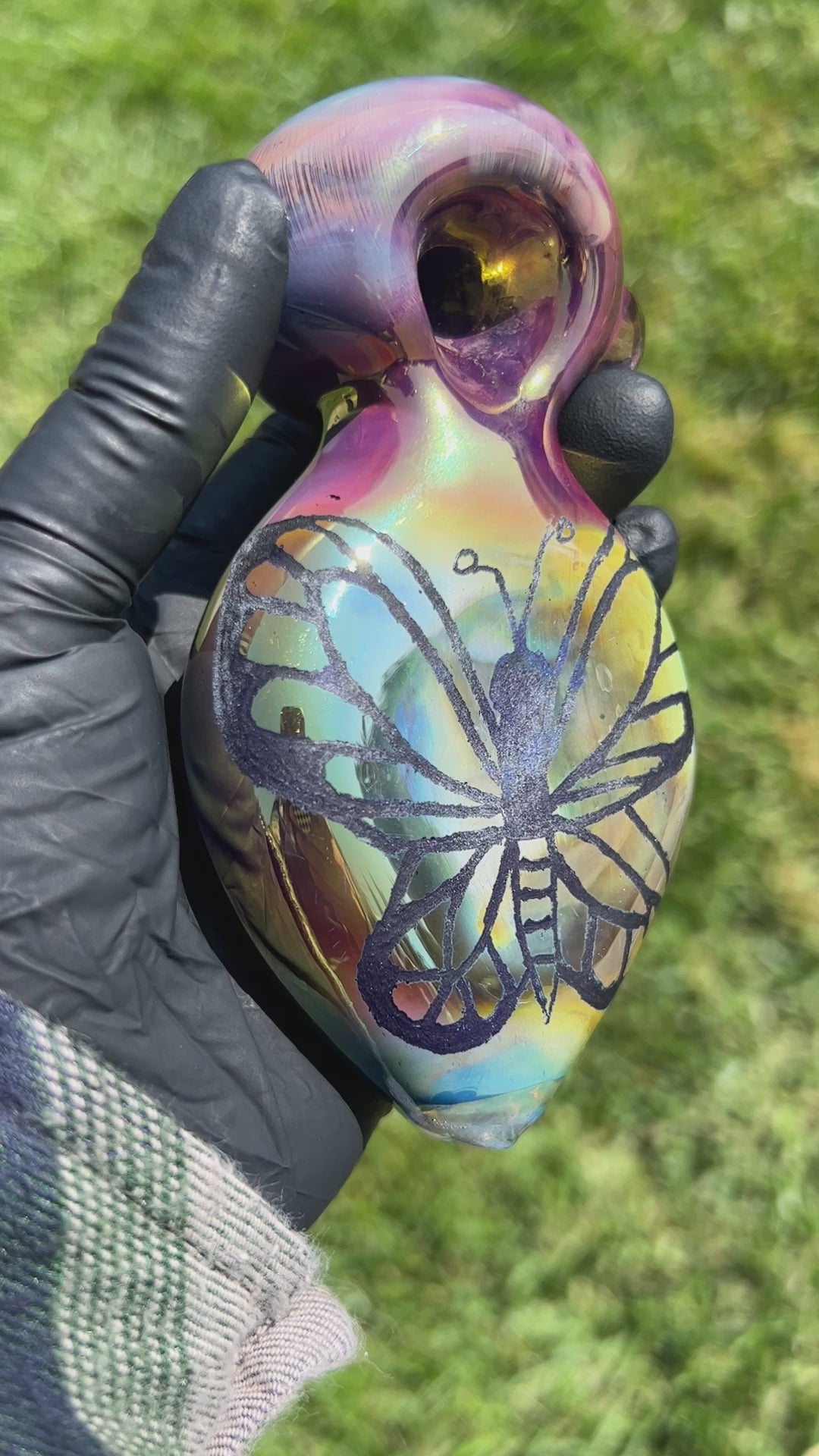 Carved Butterfly Pipe
