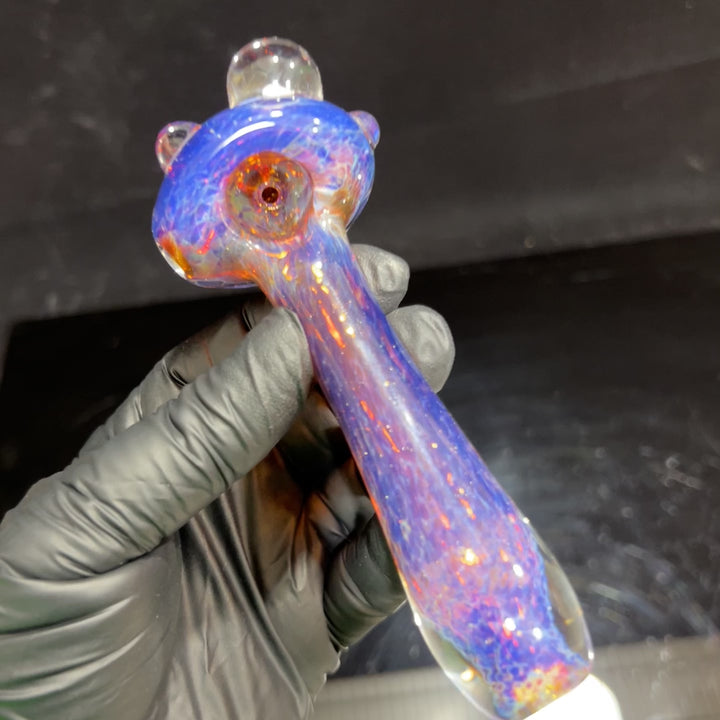 Purple Magic Opal Marble Pipe Glass Pipe Beezy Glass