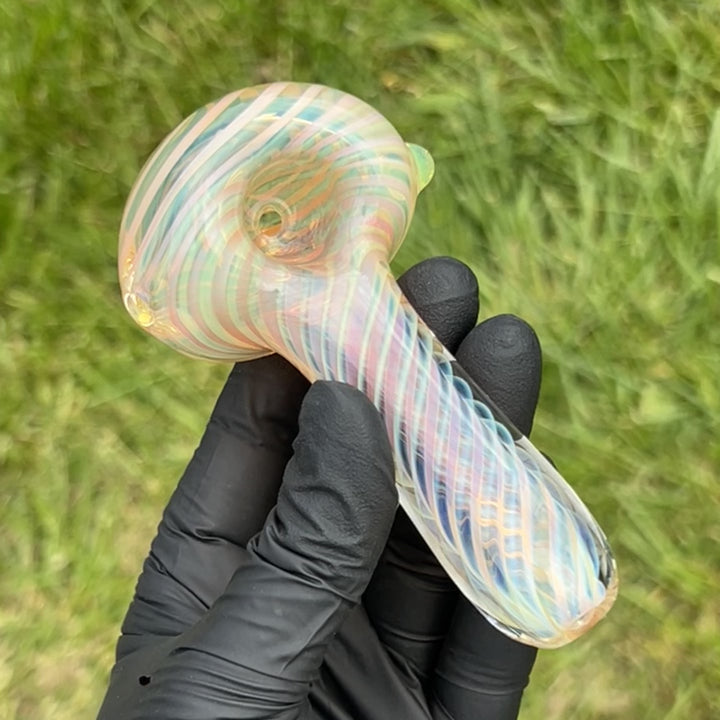 Thick Fume Pipe Green Slyme Marble