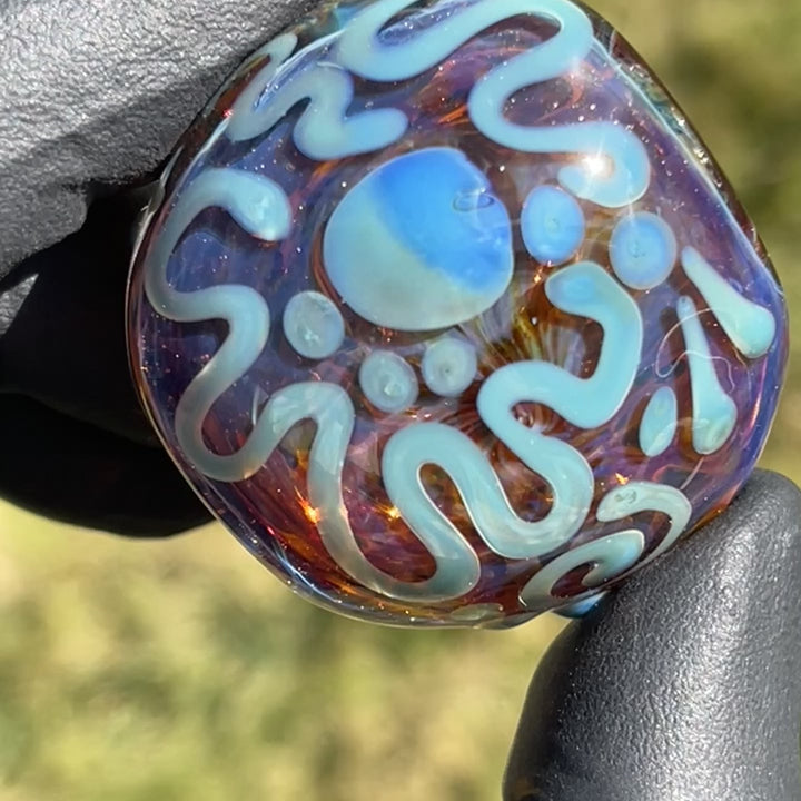 Purple Magic Frit Scribble Pipe Glass Pipe Beezy Glass