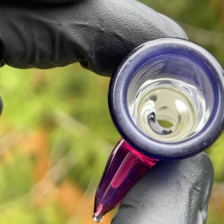 18mm Purple Satin Martini Pullslide Accessory Tako Glass