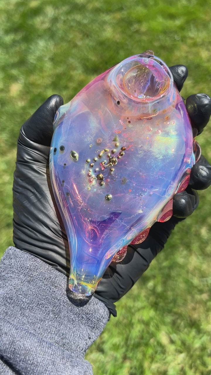 Flat Fish Bubble Glass Pipe