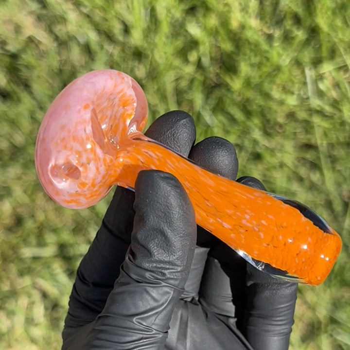 Atomic Tangerine Pipe Glass Pipe Beezy Glass