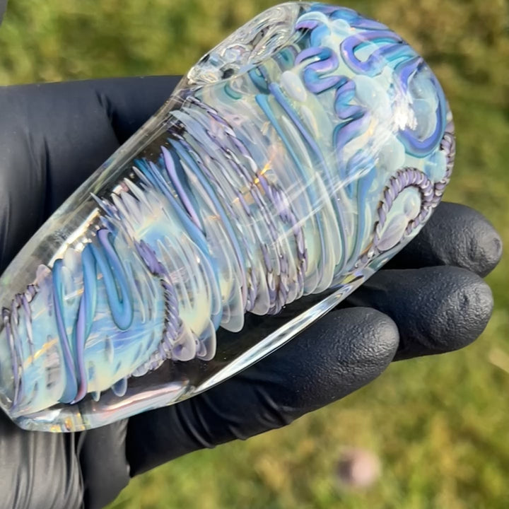 XL Inside Out Egg Spoon Glass Pipe Avant Garde