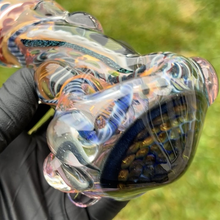 Molten Thick and Twisted Pipe Glass Pipe Molten Imagination