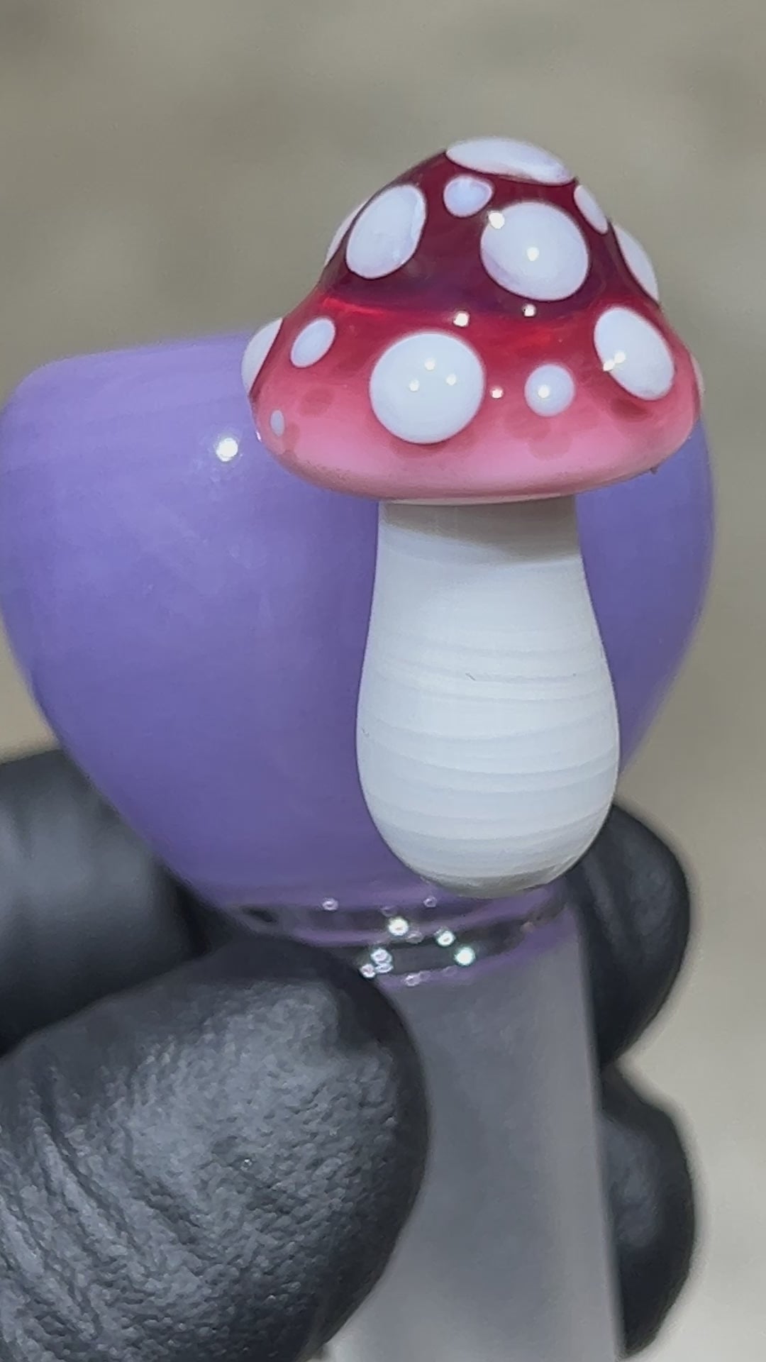 14 mm Lavender Mushroom Bowl