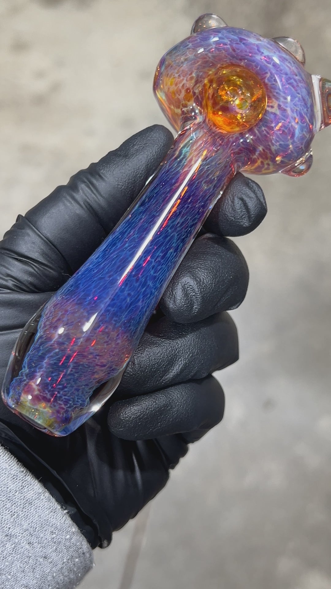 Purple Magic Marble Pipe