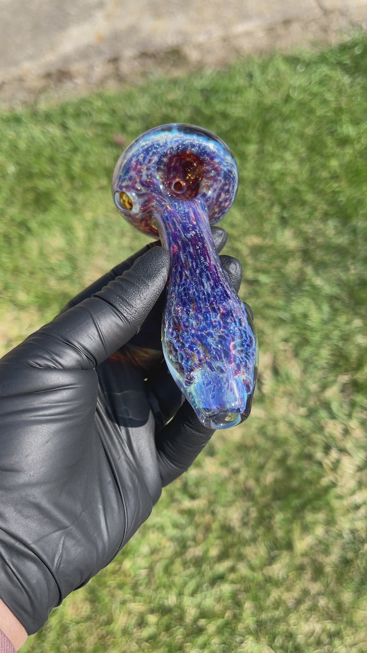 Purple Nebula Star Dust Pipe Glass Pipe Tako Glass