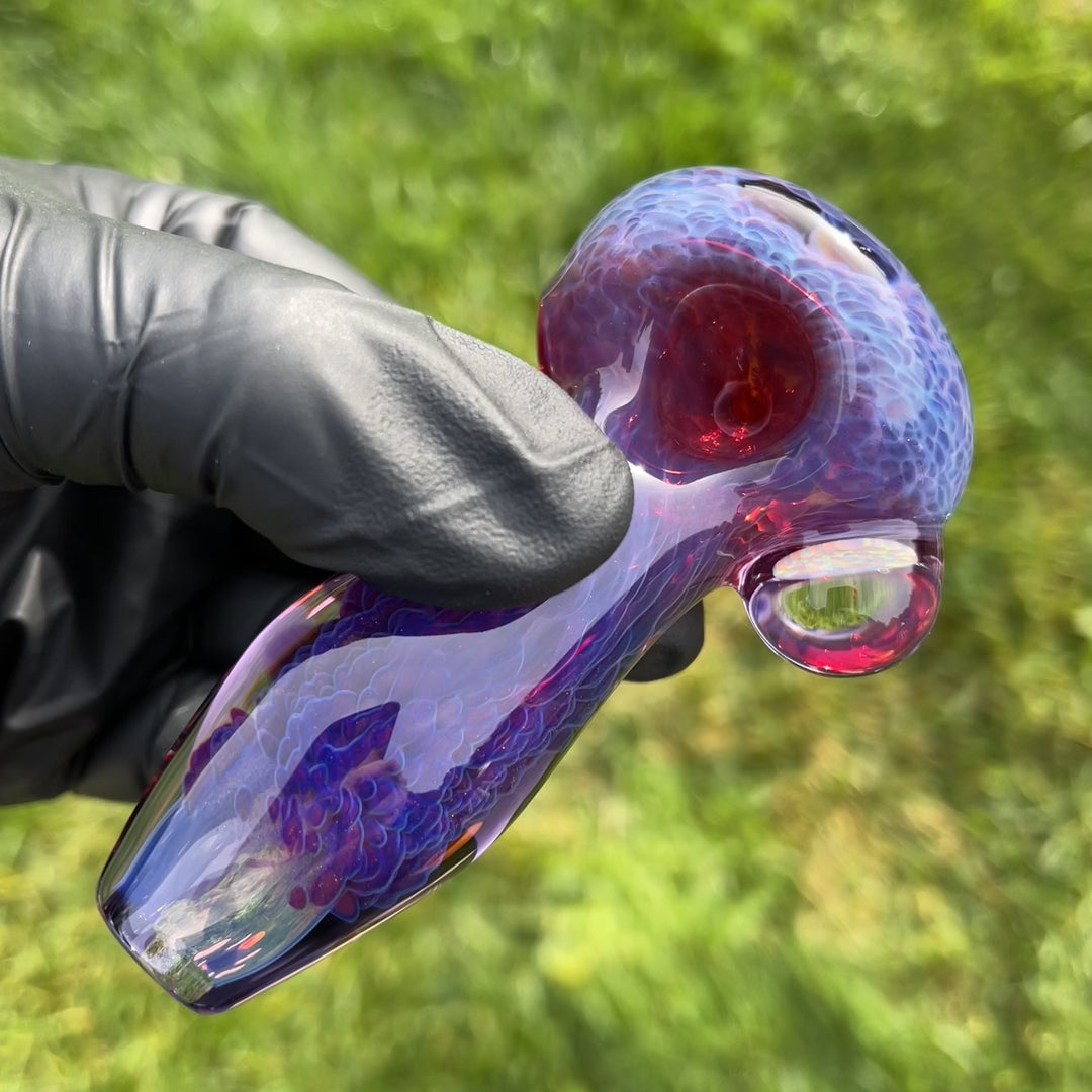 Purple Plasma Pipe with Opal Coin