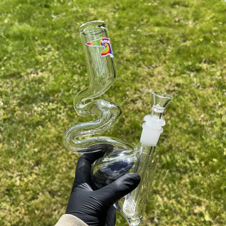 Solid Glass 10" Couch Potato Bong Glass Pipe Solid Glass